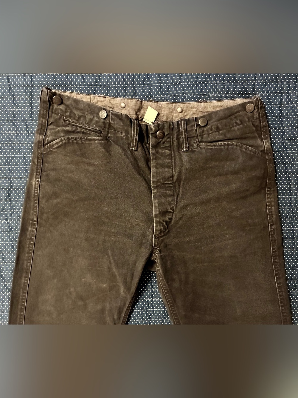 DOUBLE RL RALPH LAUREN RRL SELVEDGE CANVAS PANTS- 34X34 - Picture 5 of 13